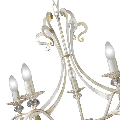 Люстра подвесная 5 ламп дизайнерская белая Петрасвет производство Россия S3130-5