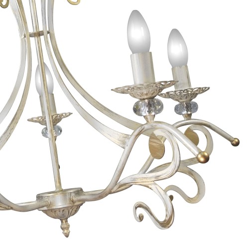 Люстра подвесная 5 ламп дизайнерская белая Петрасвет производство Россия S3130-5