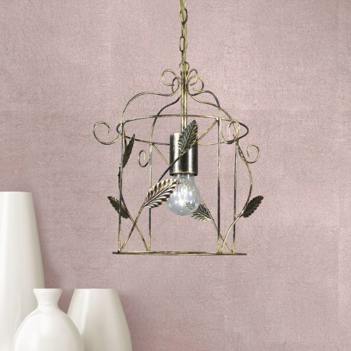 Люстра подвесная на кухню над столом с листочками S1143-1