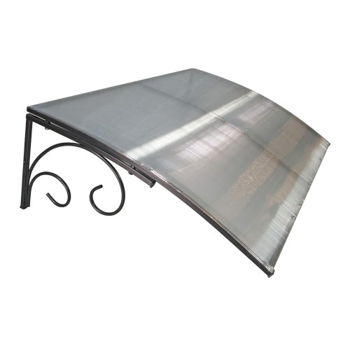 Козырёк над входной дверью металлический S4002 Черный