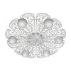 Люстра светодиодная потолочная LED плоская круглая S2452-6