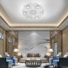 Люстра светодиодная потолочная LED плоская круглая S2452-6