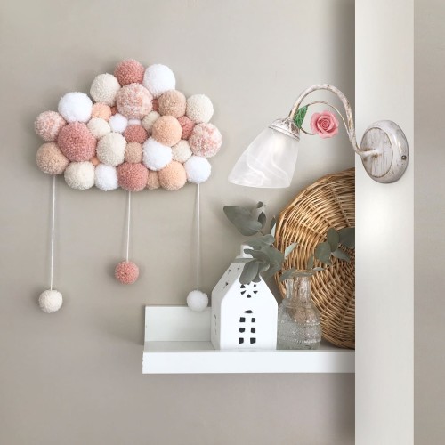 Бра стеклянные плафон с цветами классические S2248-1