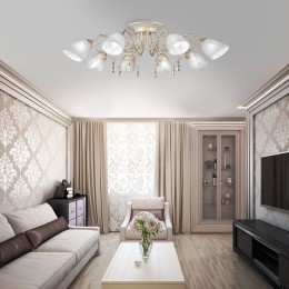 Люстра Петрасвет S2019-8, 8хЕ14 макс, 60Вт