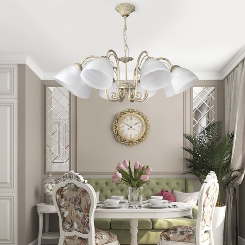 Люстра подвесная 8 плафонов S2499-8