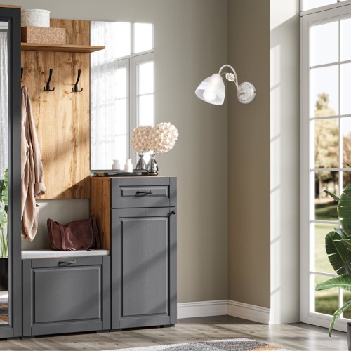 Бра стеклянные плафон стекло Е27 с цветами S2469-1