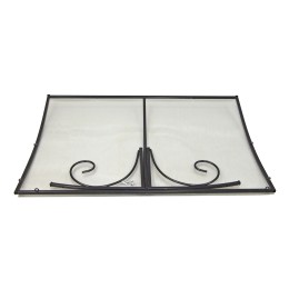 Козырёк над дверью Петрасвет S4003 Черный усиленный